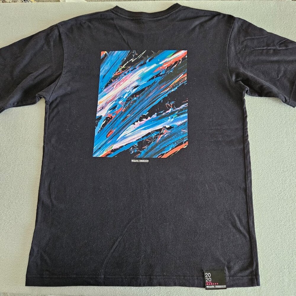 OAKLEY T Shirt Black Meguru Yamaguchi Kokoro Collection Size‎ S (JPN Med.)